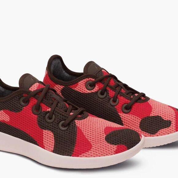 NEW Men’s Allbirds Tree Runner Bloom Coral/ Calm Taupe Sz 8 - Picture 2 of 14